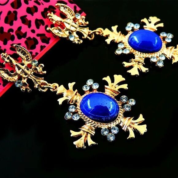 BJ BLUE EARRINGS NWT JUST IN! - Picture 6 of 6